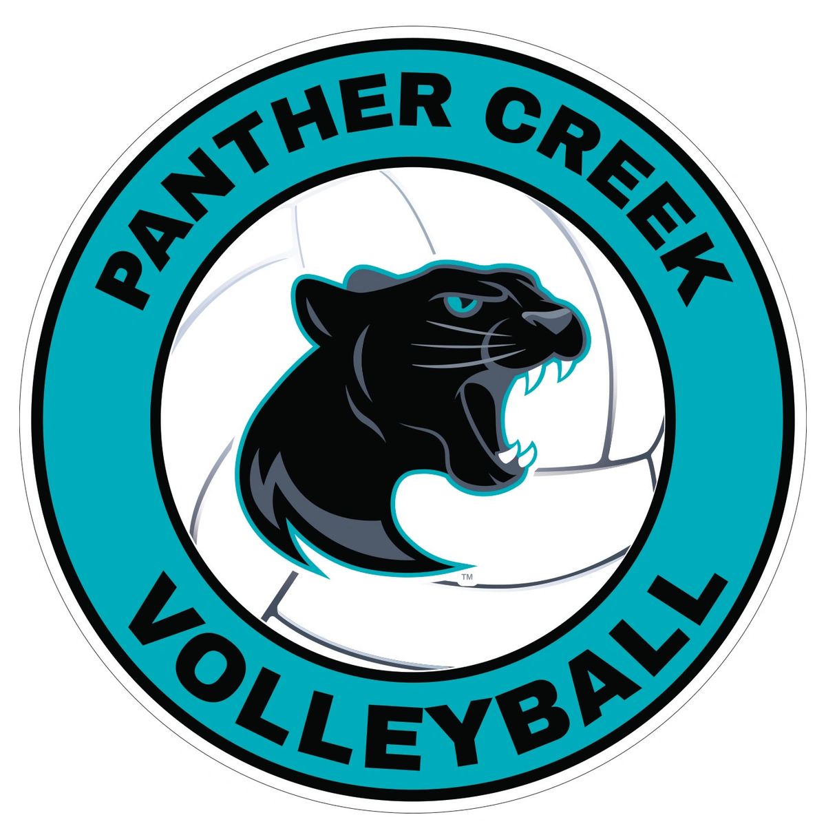 Panther Creek Volleyball car decal OR